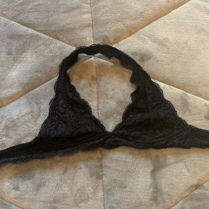 tillys black laced cute bralette